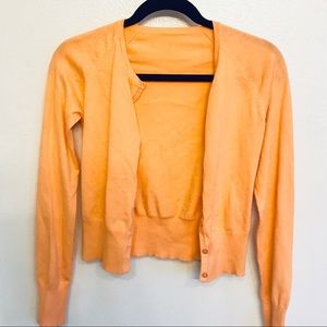 H&M Orange knit cardigan